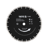 Алмазный диск по бетону 350х25.4мм, сухая и влажная резка YATO YT-60003 для YT-82158