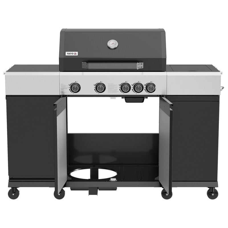 Газовий гриль YATO YG-20037 Mini Kitchen 4+1, 14,5 кВт
