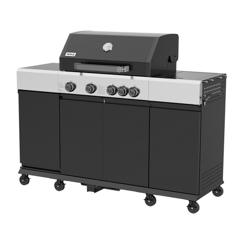 Газовий гриль YATO YG-20037 Mini Kitchen 4+1, 14,5 кВт
