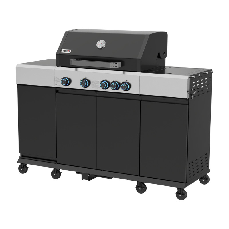 Газовий гриль YATO YG-20037 Mini Kitchen 4+1, 14,5 кВт