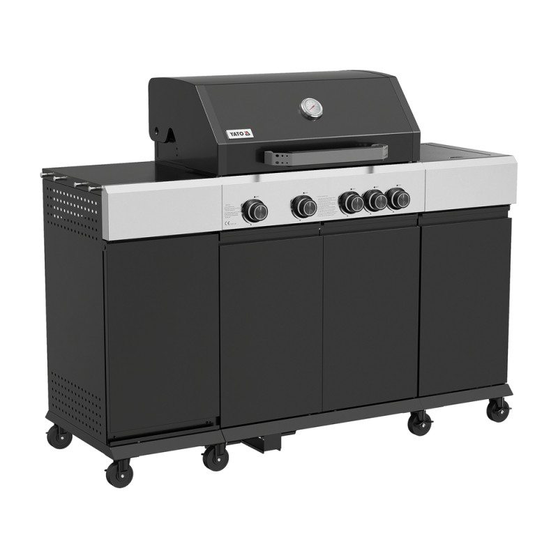 Газовий гриль YATO YG-20037 Mini Kitchen 4+1, 14,5 кВт
