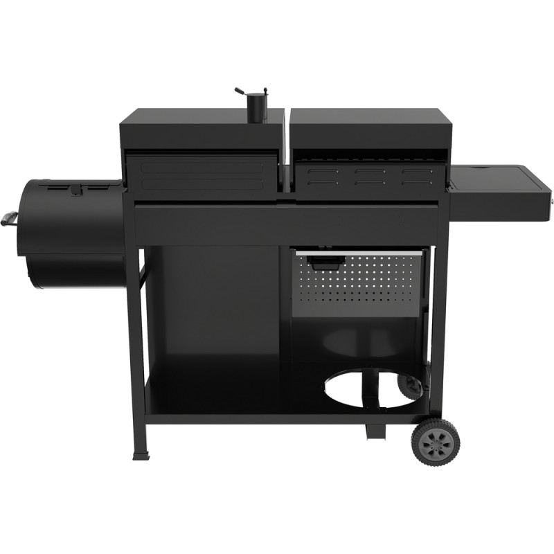 Комбінований гриль YATO YG-20038 4-в-1, газ, вугілля, коптильня, 10 кВт
