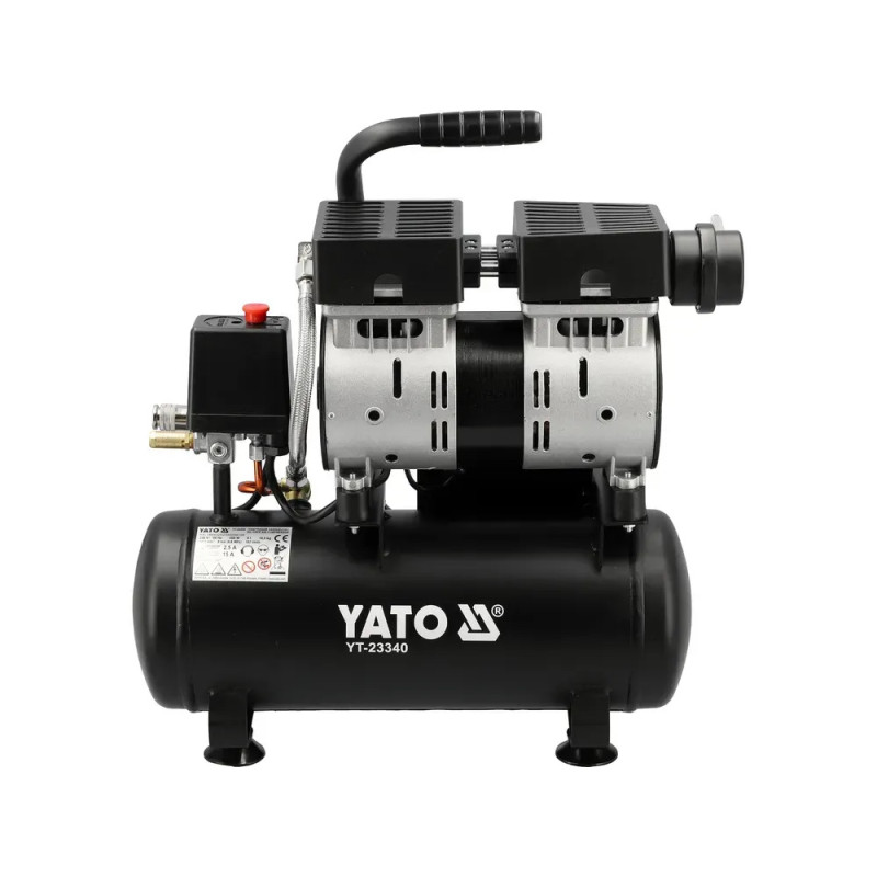 Безмасляный компрессор 6 л 550 Вт YATO YT-23340