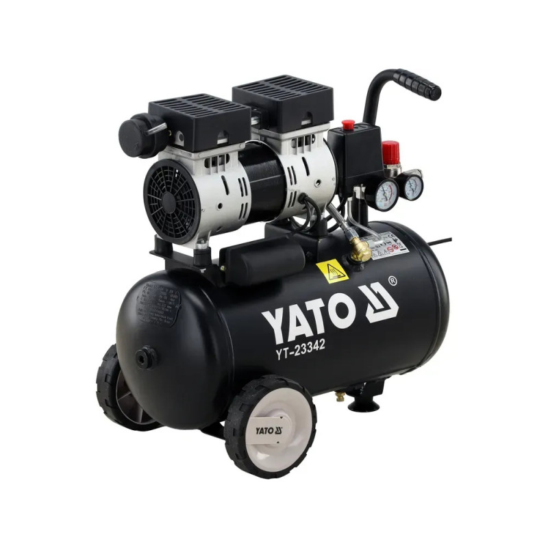 Безмасляный компрессор 24 л 750 Вт YATO YT-23342