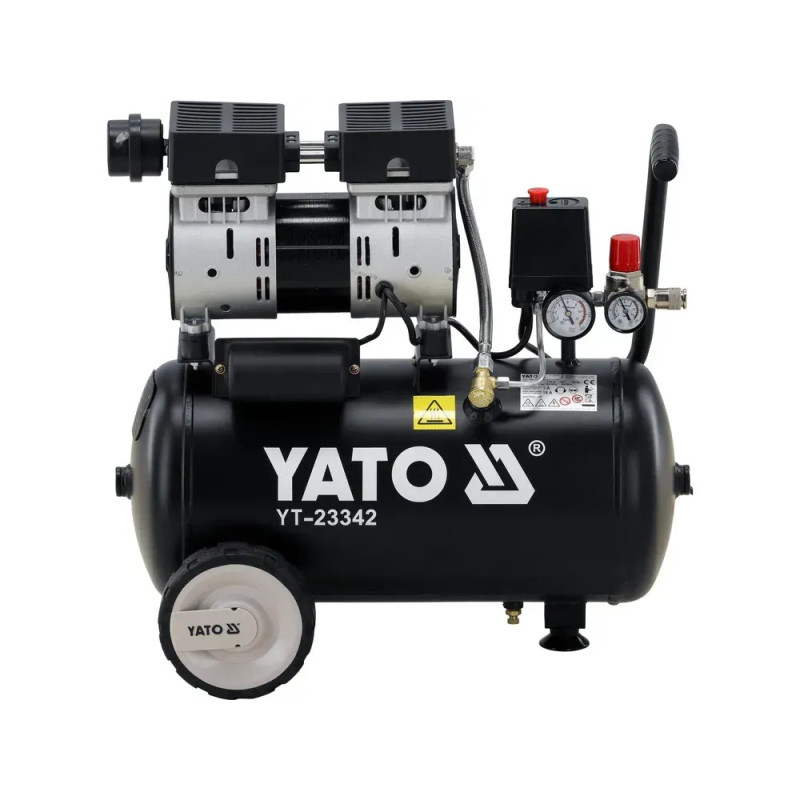 Безмасляный компрессор 24 л 750 Вт YATO YT-23342