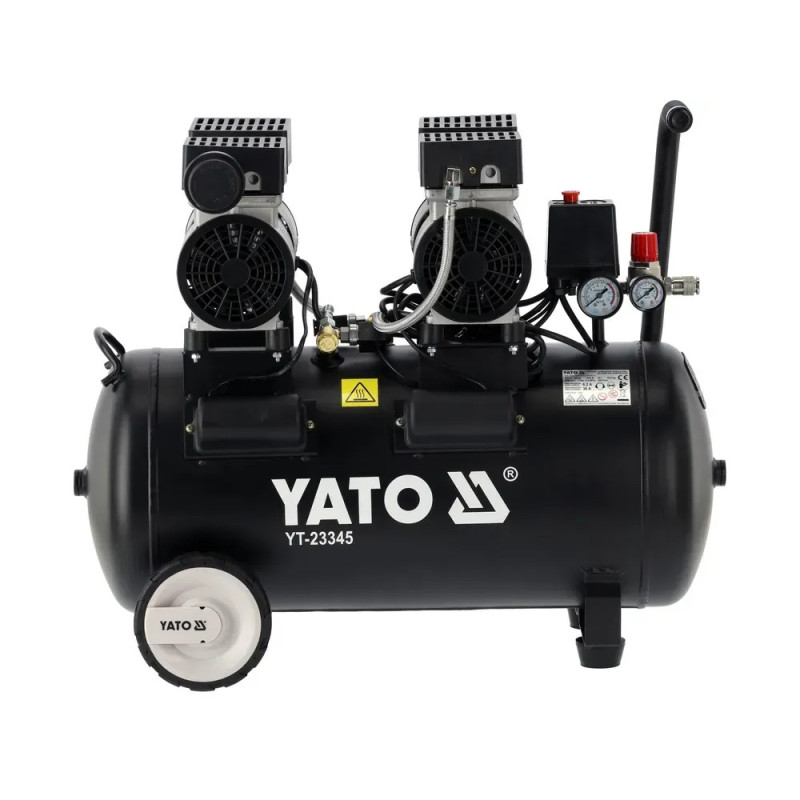 Безмасляный компрессор 50 л 2 л.с. YATO YT-23345