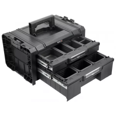 Ящик модульный T3 системы S12 пластиковый с 2 выдвижными ящиками 450x313x245 мм YATO YT-08973