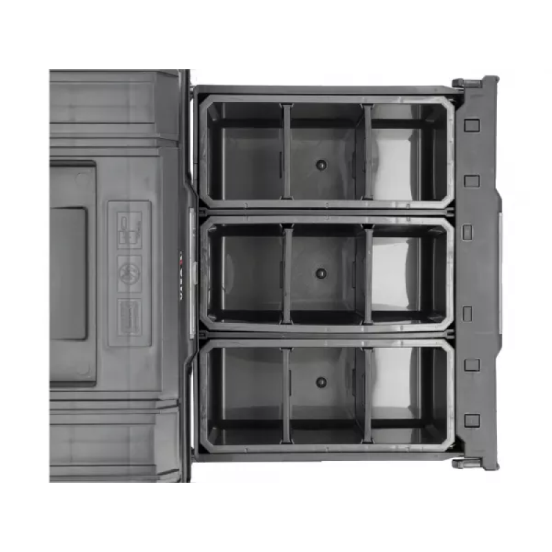 Ящик модульный T3 системы S12 пластиковый с 2 выдвижными ящиками 450x313x245 мм YATO YT-08973