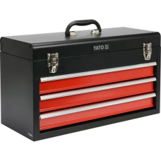 Ящик для инструментов металлический с тремя ящиками YATO YT-08873