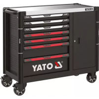 Сервісна шафа на 7 ящиків із замком для відкриття YATO YT-09033