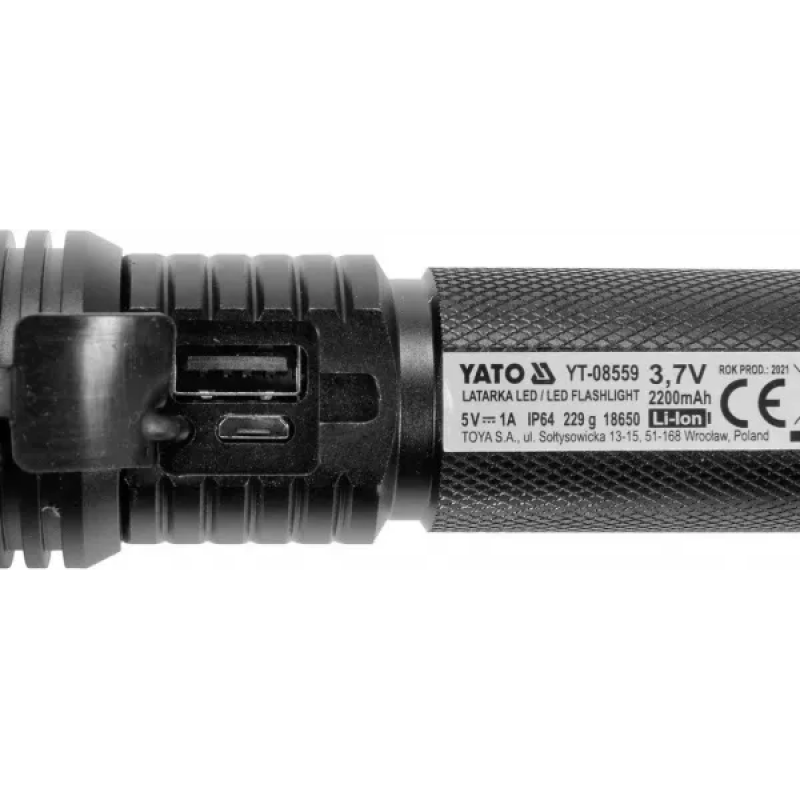 Світлодіодний ліхтарик 10 Вт YATO YT-08559 В-3