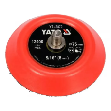 Полировальный круг на липучке 75 мм, М5/16 YATO YT-47870 D-2