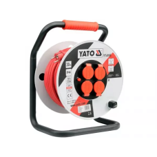 Удлинитель на катушке 30 метров 4 розетки YATO YT-8106
