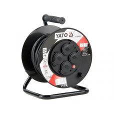 Удлинитель на катушке 20 метров 4 розетки YATO YT-81052