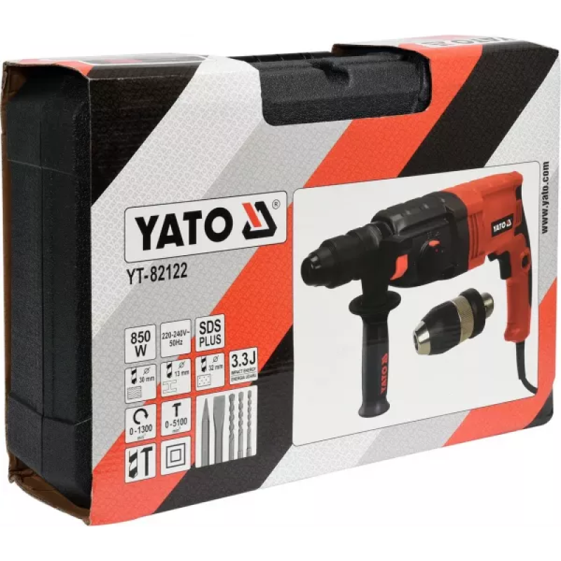 Перфоратор мережевий SDS+ 620 Вт YATO YT-82122