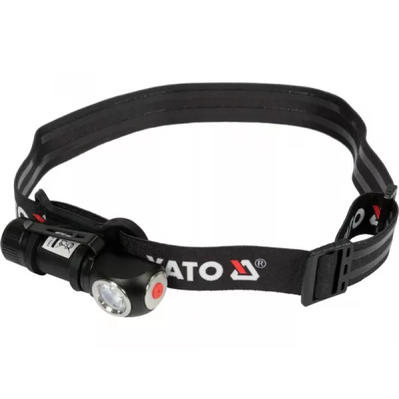 Налобный фонарь аккумуляторный 2в1 350Лм YATO YT-08597