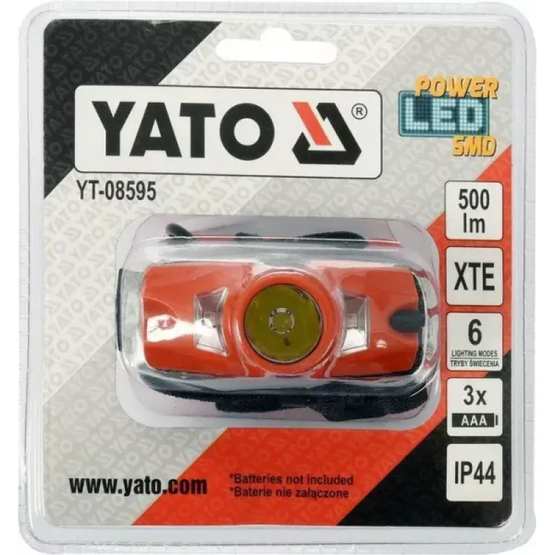 Налобний ліхтар 500 лм YATO YT-08595