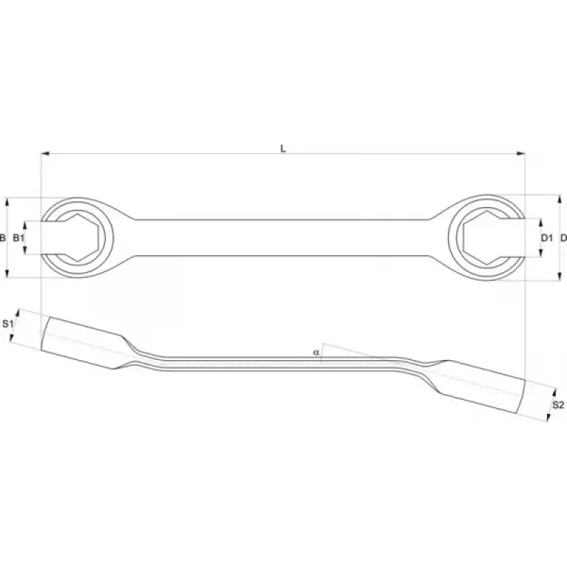 Набір розрізних ключів для гальмівних трубок YATO YT-0143