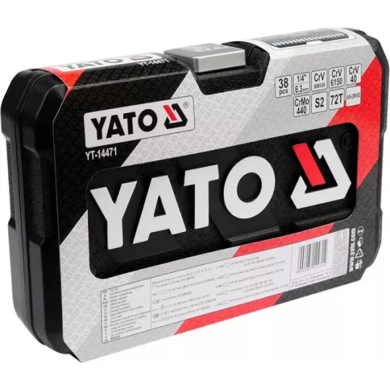 Набір інструменту з головками і насадками YATO YT-14471
