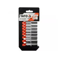 Набор торцевых головок 1/4, 8 шт. YATO YT-14431 D-3
