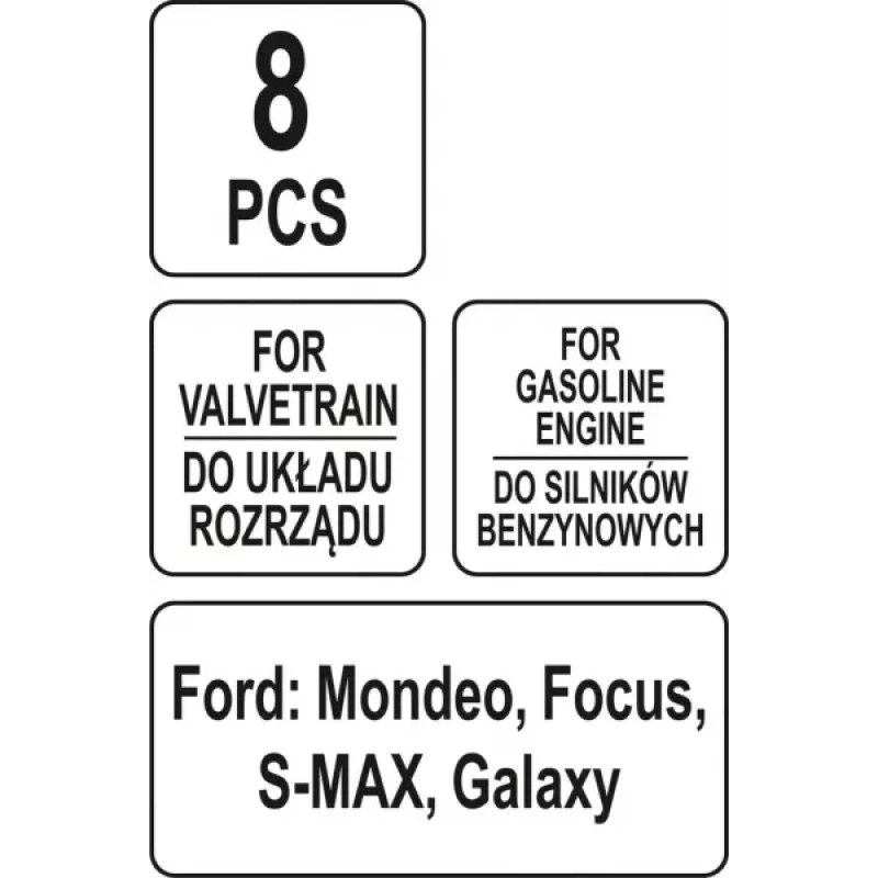 Комплект блокування газорозподілу бензинових двигунів Ford YATO YT-06026   A-4