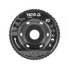 Диск-фреза выпуклый шлифовальный 120х6 мм №2 для УШМ YATO YT-59181