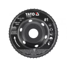 Диск-фреза выпуклый шлифовальный 120х6 мм №1 для УШМ YATO YT-59180