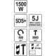 Бочковий вертикальний перфоратор по бетону SDS + YATO YT-82127