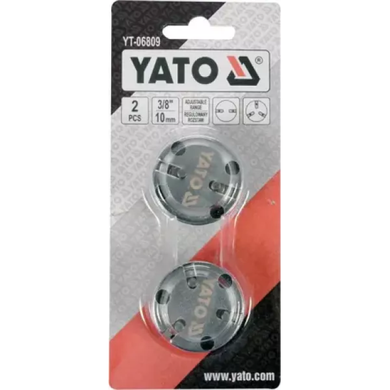 Адаптеры с 2 и 3 штырями для тормозных поршней YATO YT-06809