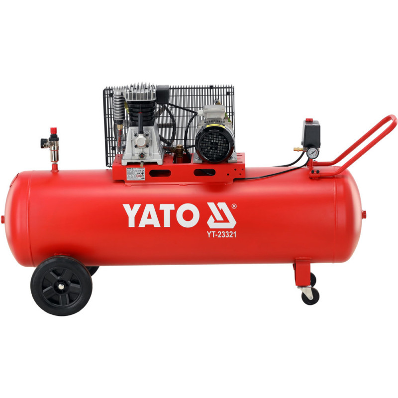 Компрессор воздушный двухцилиндровый YATO YT-23321, 200 л, 360 л/мин, 10 бар