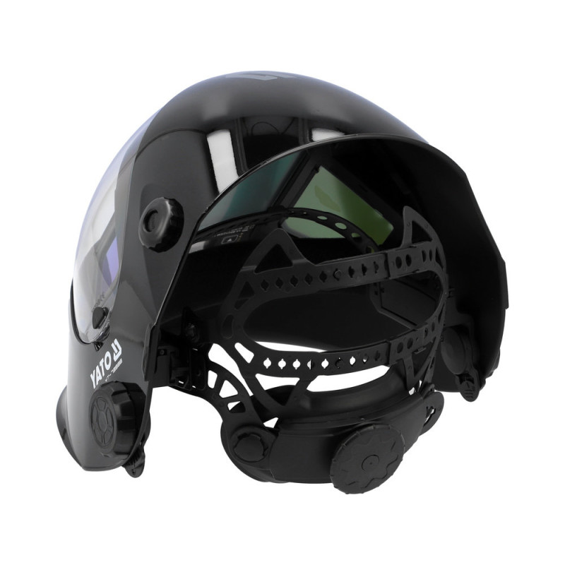 Зварювальна маска YATO YT-73938 ULTRA WIDE DIGITAL TRUE COLOR з автоматичним затемненням DIN 4-14