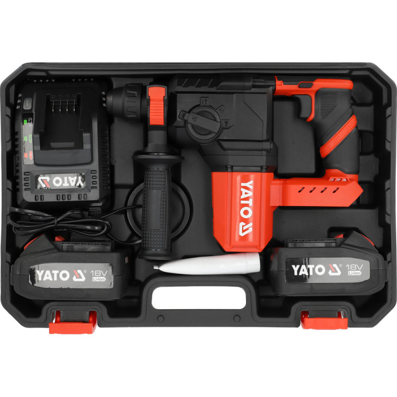 Акумуляторний перфоратор YATO YT-827722 SDS-Plus 18 В, безщітковий, 2,5 Дж