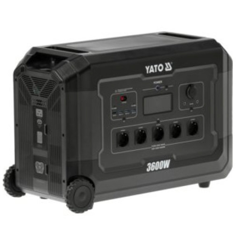 Портативная зарядная станция YATO YT-83096 3600 Вт, 3072 Вт·ч, LiFePO4