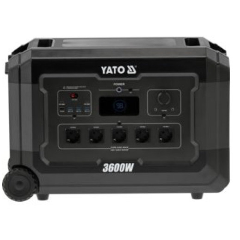 Портативная зарядная станция YATO YT-83096 3600 Вт, 3072 Вт·ч, LiFePO4